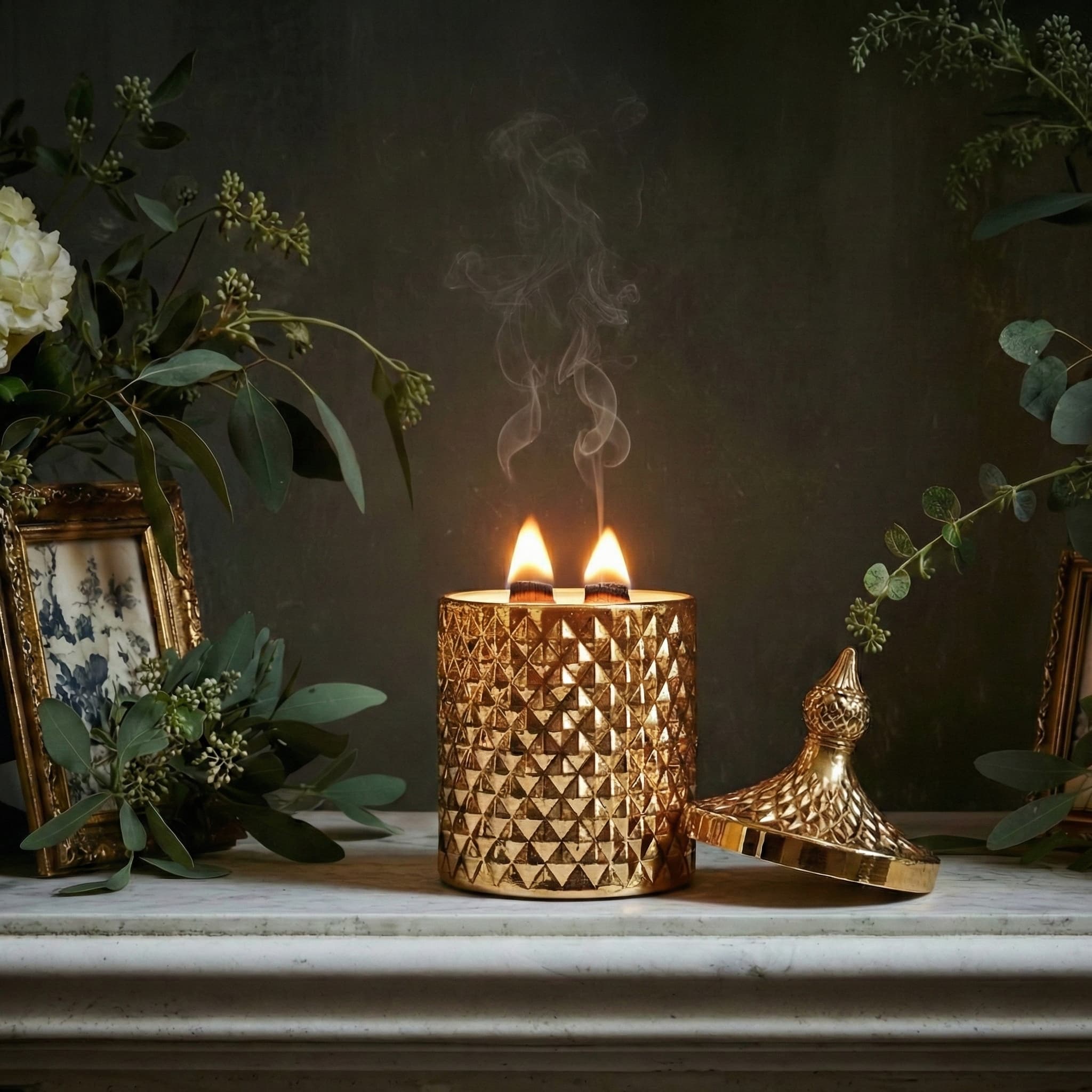 The Bee Empress - Luxury Golden Oud solid perfume, handcrafted beeswax fragrance bar with premium natural ingredients